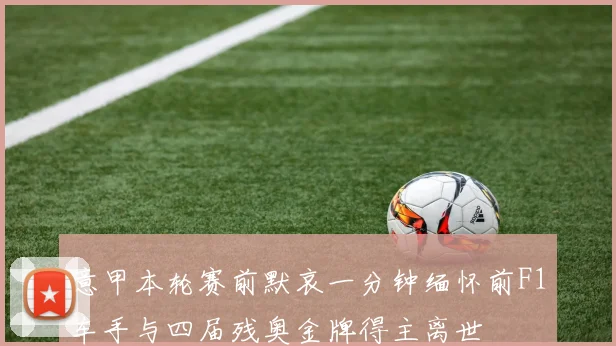 意甲本轮赛前默哀一分钟缅怀前F1车手与四届残奥金牌得主离世